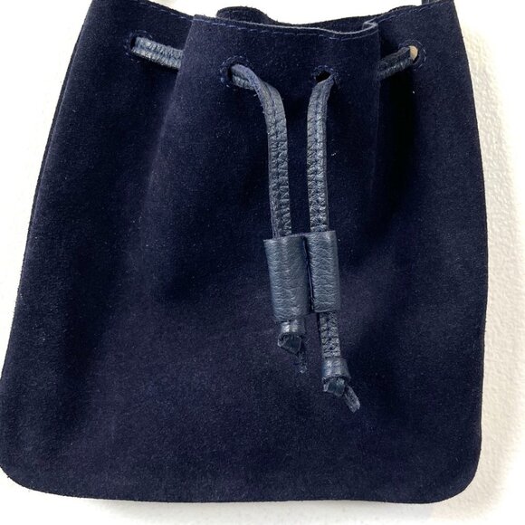 D/E GOODS Handbags - D/E GOODS SUEDE WRISTLET MINI BAG